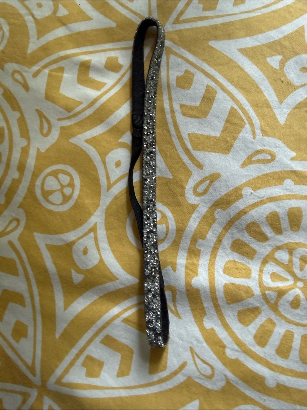 Sparkly Silver Crystal Skinny Headband